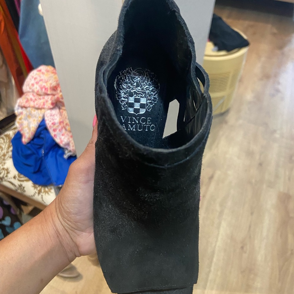 Vince Camuto Black Ankle Booties